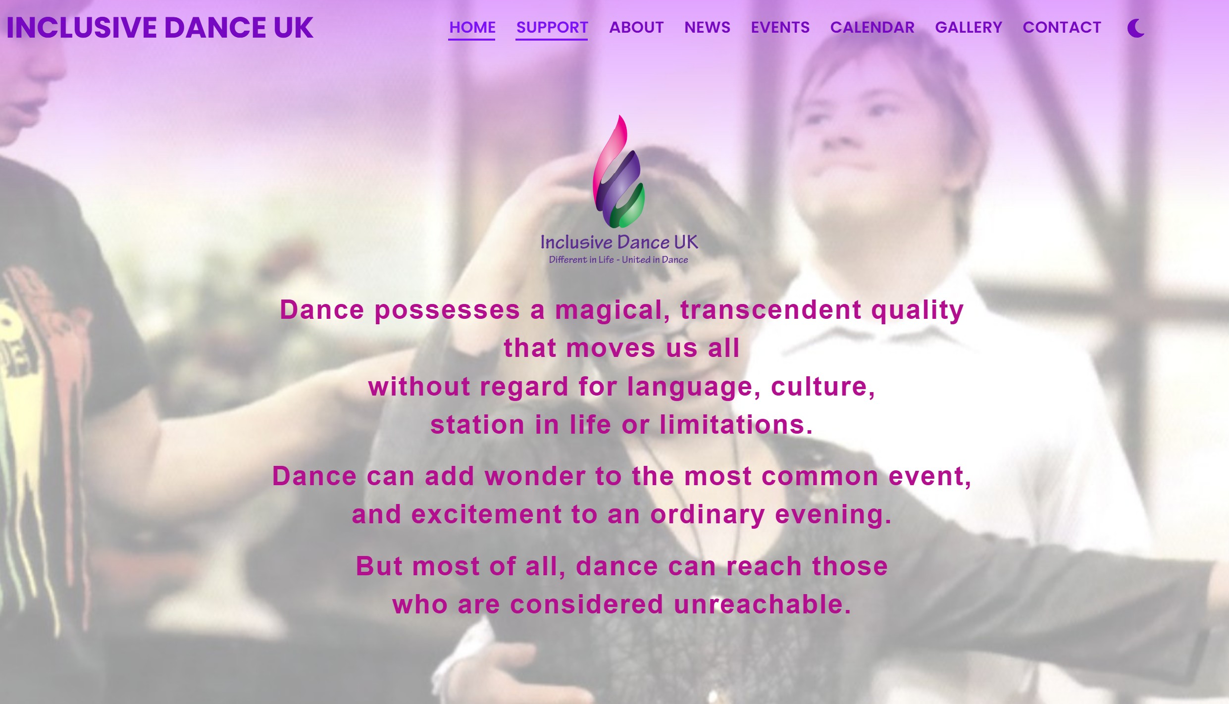 Inclusive Dance home page